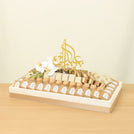 Corporate customized Eid Mubarak designed premium chocolate medium leather tray