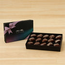 Set of 4 Corporate customized premium chocolate coated dates 15P hard box