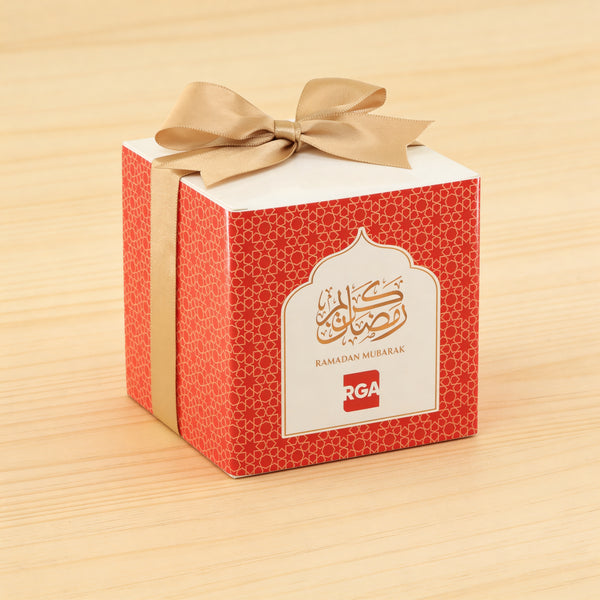 Set of 20 Corporate customized Ramadan Mubarak designed cube box