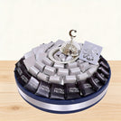 Ramadan corporate customized premium chocolate round leather tray