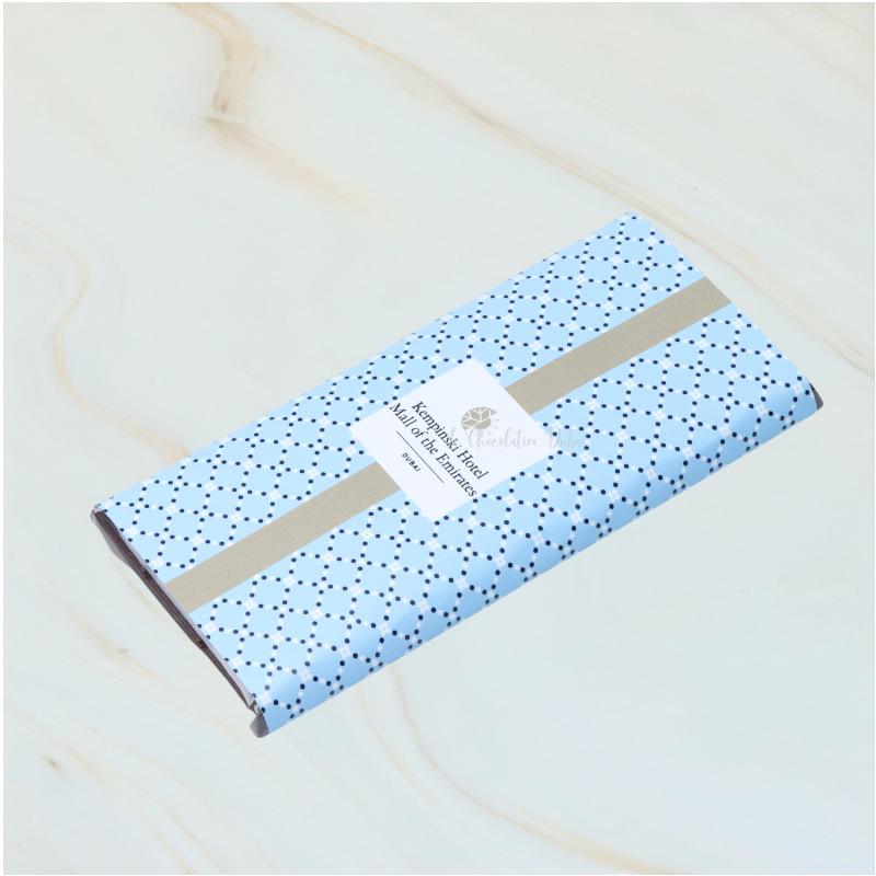 Set of 10 corporate branded plain milk loose chocolate bar