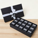 Set of 4 corporate branded chocolate black hard box