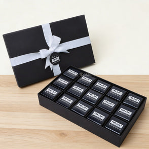 Set of 4 corporate branded chocolate ...
