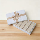 Set of 4 Corporate branded chocolate 15- piece hard box