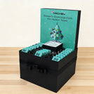 Corporate branded chocolate extra hamper with textured customized backdrop