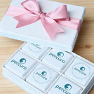 Set of 8 Branded chocolate 6-piece hard box