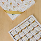 Set of 2 Corporate branded chocolate Christmas advent calendar box