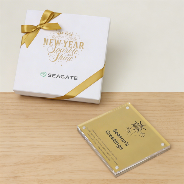 Set of 20 Corporate Christmas designed acrylic frame giveaway in hard box