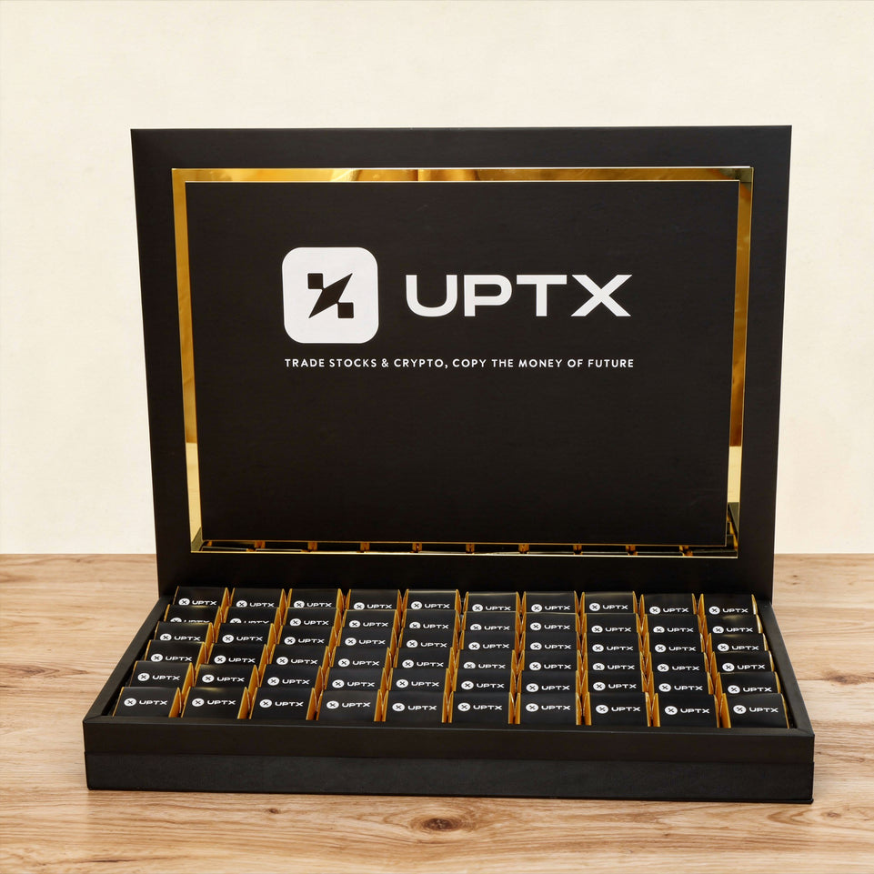 Corporate customized premium chocolate medium leather tray with customized acrylic backdrop