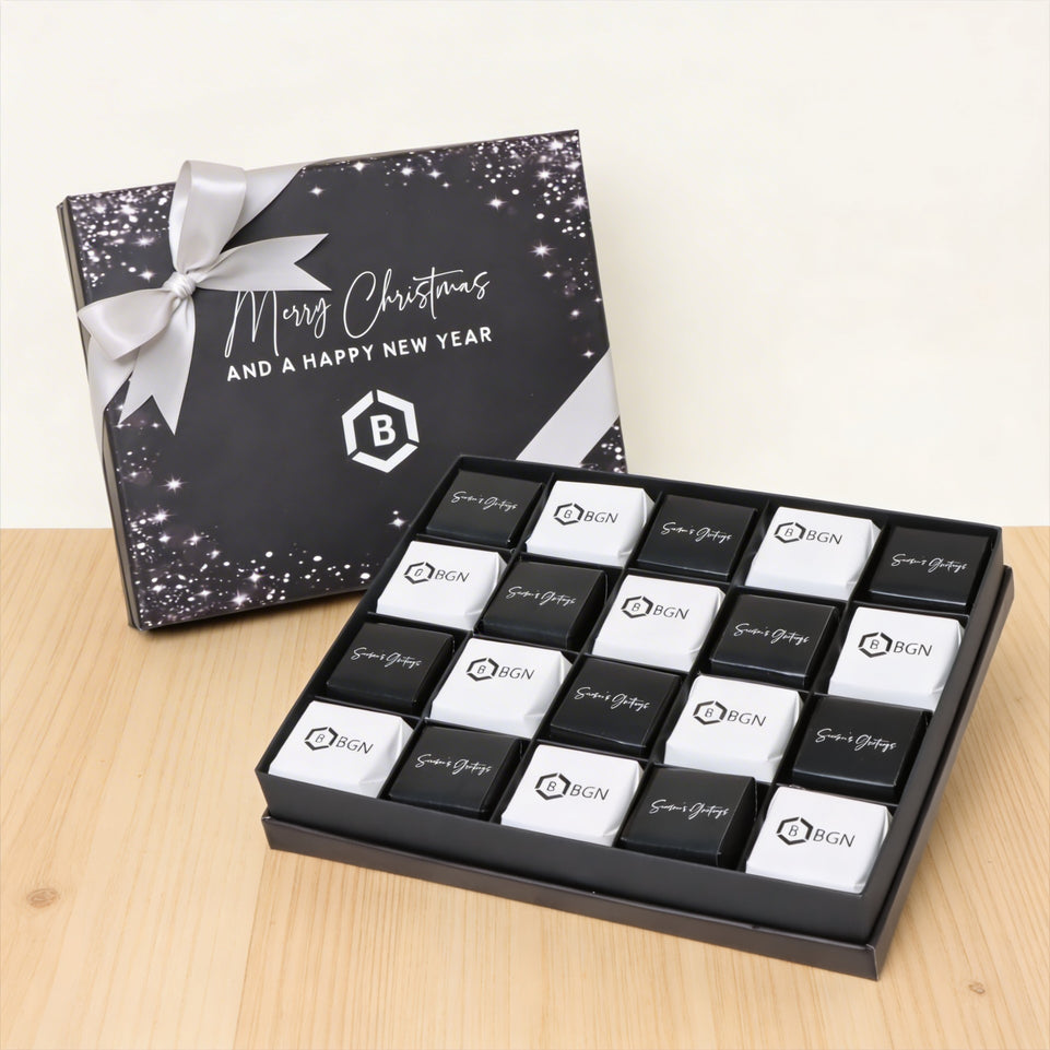 Corporate branded premium chocolate printed hard box