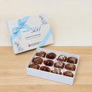 Set of 5 Corporate branded  premium chocolate top card hard box