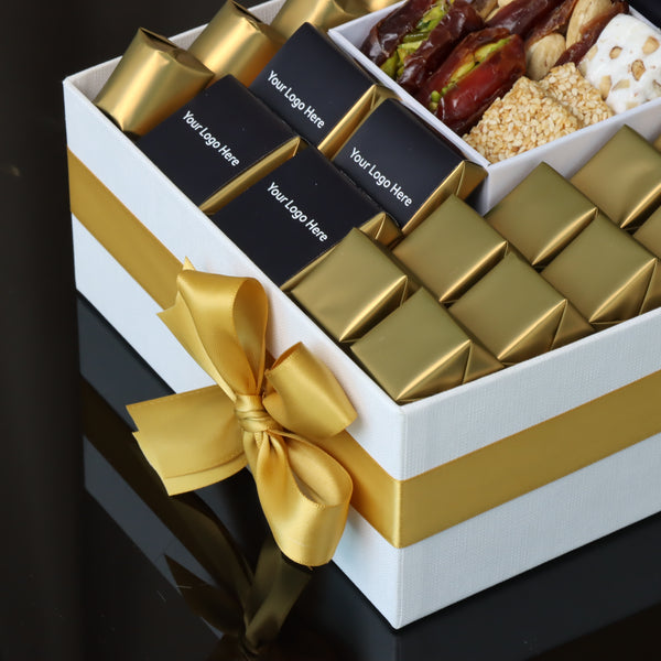 Eid Mubarak designed corporate customized premium chocolate medium hamper