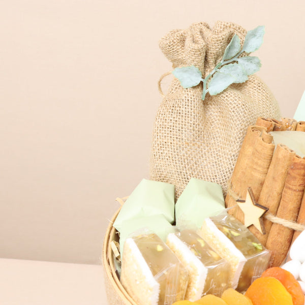 Corporate customized Ramadan kareem chocolate & nuts bucket hamper