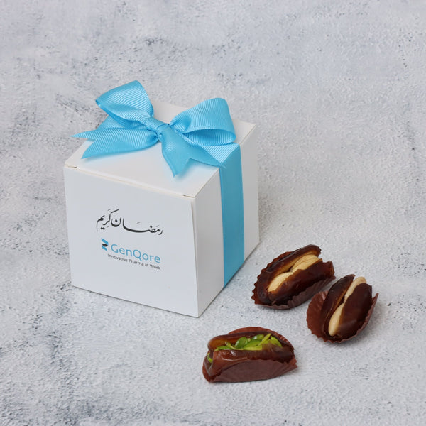 Set of 20 Corporate customized premium nut stuffed dates soft box