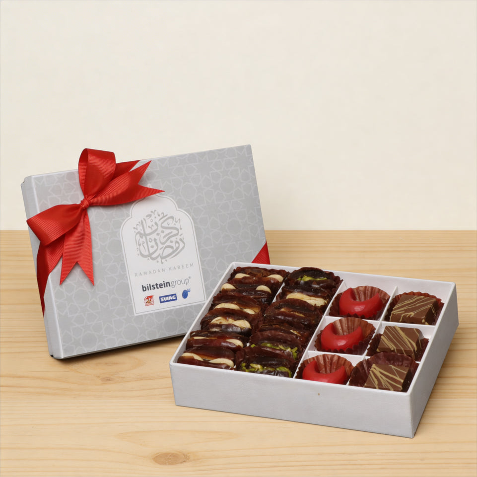 Set of 5 Corporate customized top card Ramadan Kareem design 12P hard box