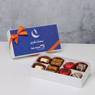 Set of 6 corporate customized ramadan designed premium chocolate 8P hard box