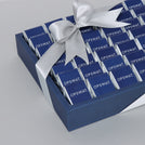 Corporate branded chocolate medium leather tray