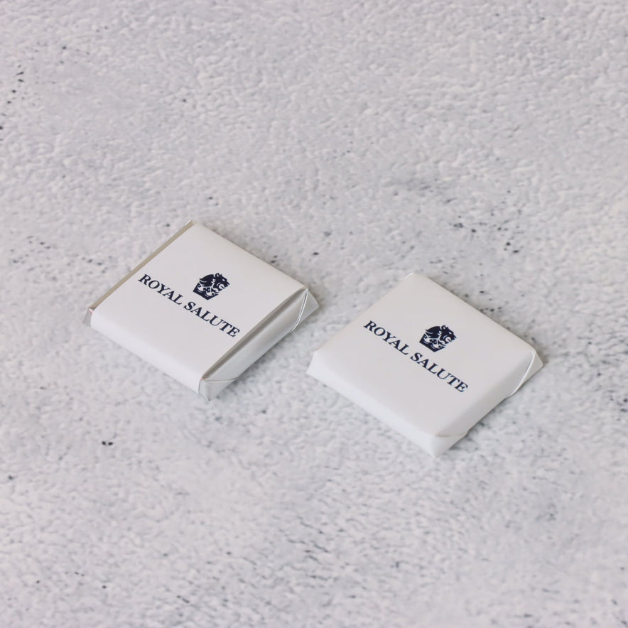 Corporate branded thin loose chocolate