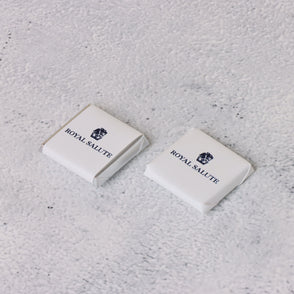 Corporate branded thin loose chocolate