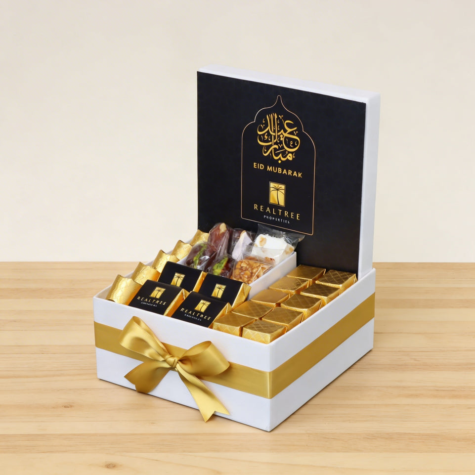 Corporate customized Eid mubarak designed medium hamper