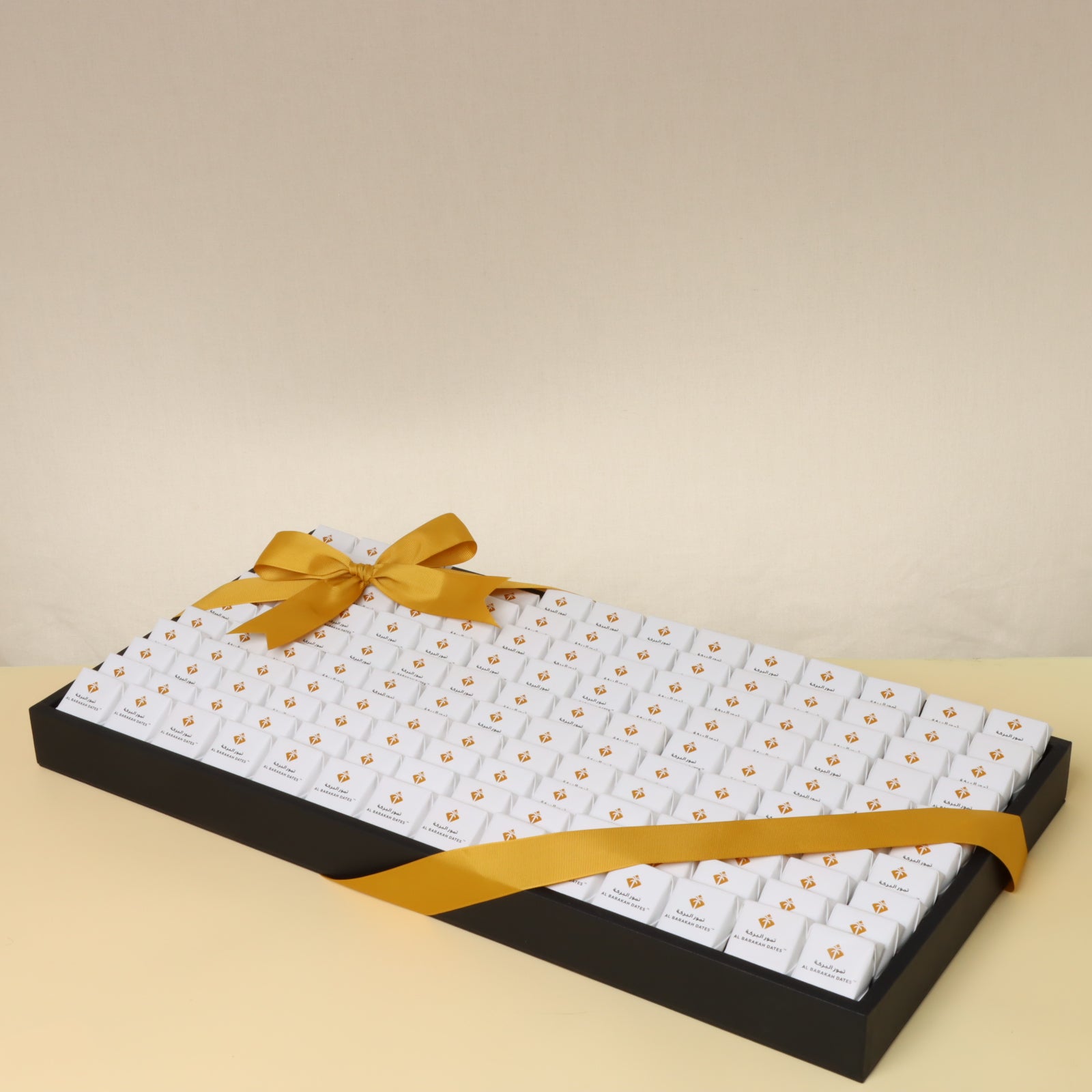 Corporate branded premium chocolate large leather tray