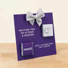 Set of 20 corporate customized premium thin chocolate invitation card