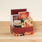 Corporate customized christmas designed premium chocolate & sweets medium printed hamper