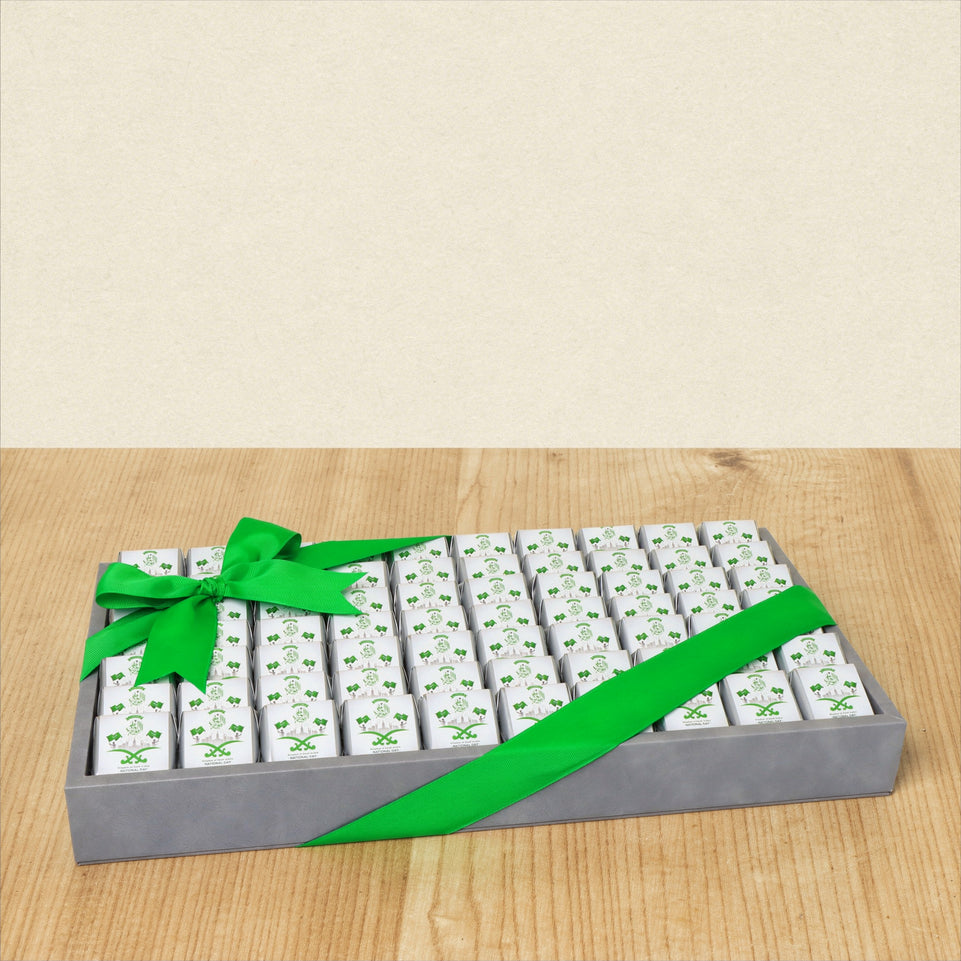 Corporate customized premium chocolate medium leather tray