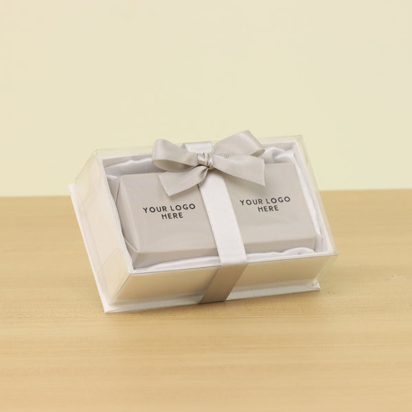Set of 20 Corporate customized premium chocolate 2 pc view top box