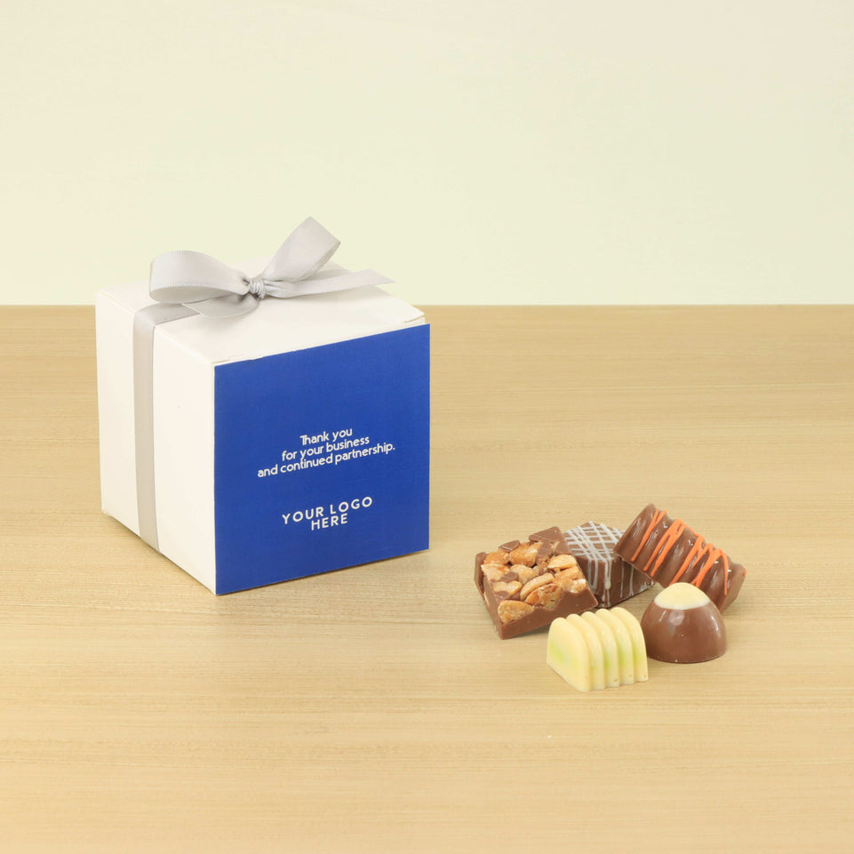 Set of 20 Corporate customized premium chocolate cube soft box