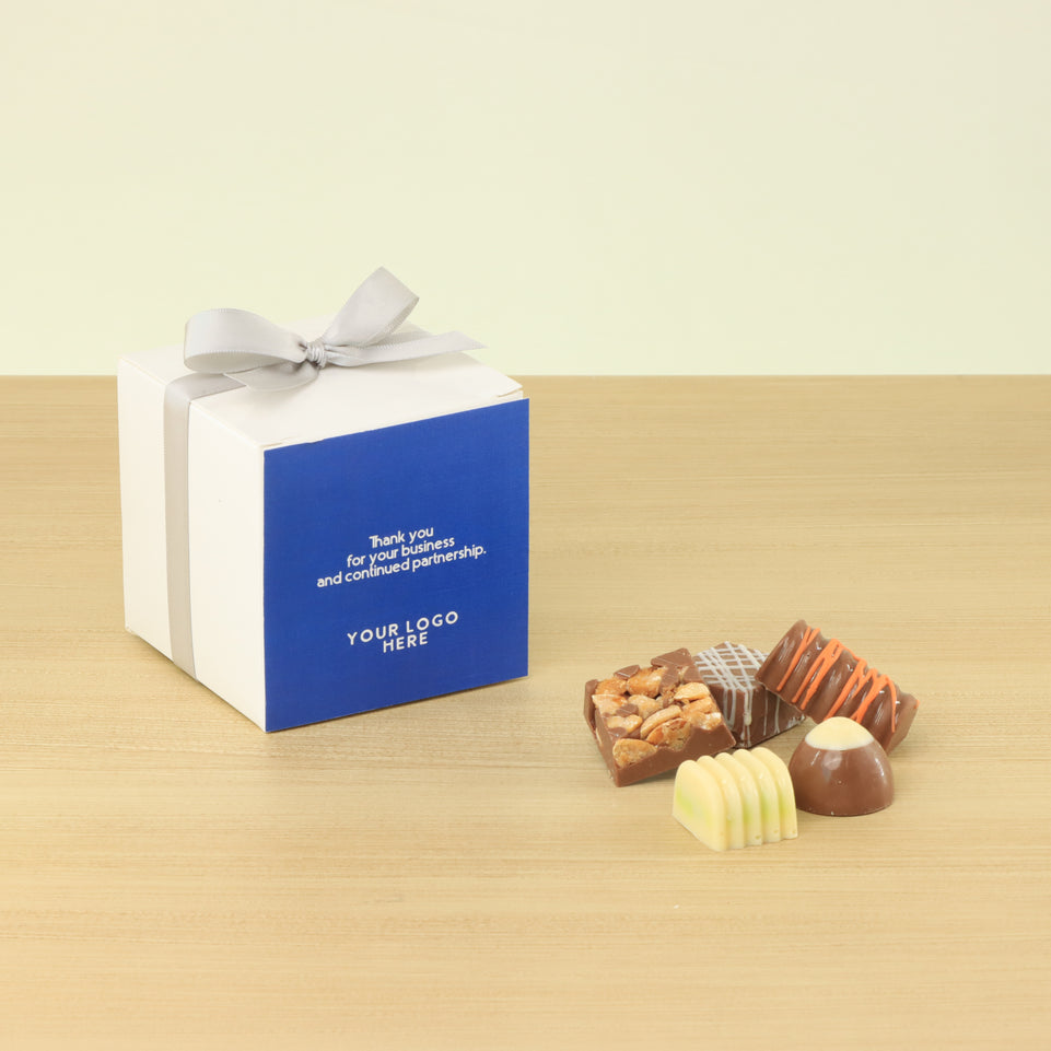 Set of 20 Corporate customized premium chocolate cube soft box