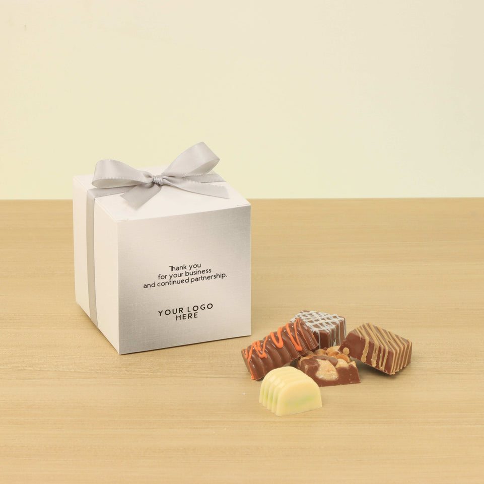 Set of 20 Corporate customized premium chocolate cube soft box