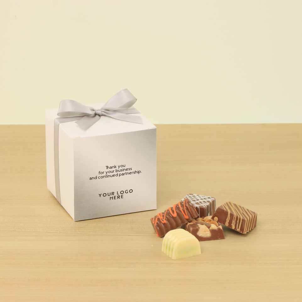 Set of 20 Corporate customized premium chocolate cube soft box