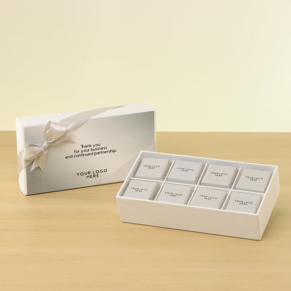 Set of 6 corporate customized premium chocolate 8P hard box