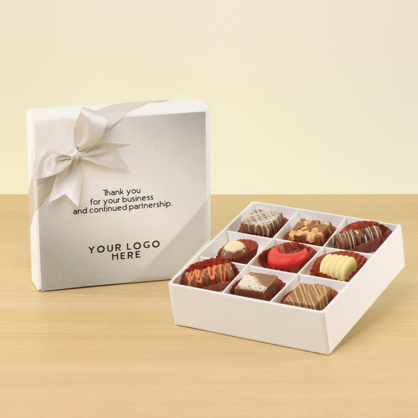 Set of 5 corporate customized premium chocolate 9P hard box