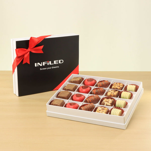 Set of 3 Corporate customized premium chocolate 20P hard box