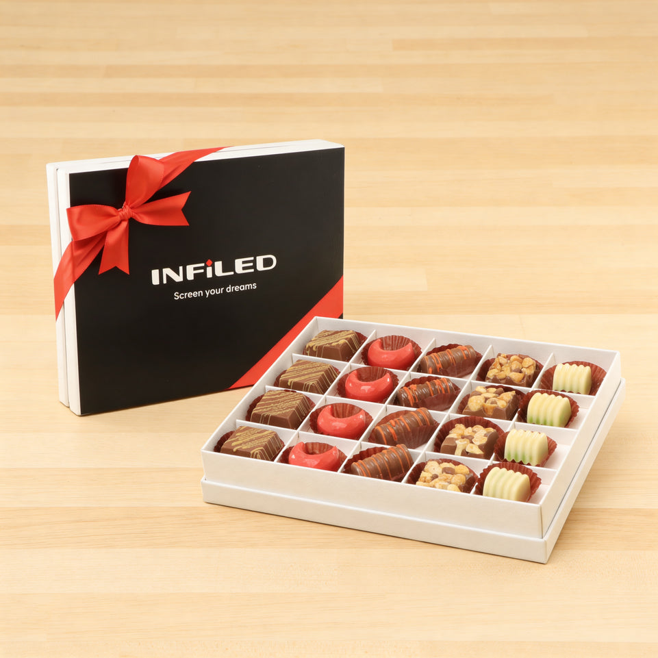 Set of 3 Corporate customized premium chocolate 20P hard box