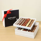 Corporate customized premium chocolate 2-layer hard box