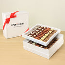 Corporate customized premium chocolate 2-layer hard box