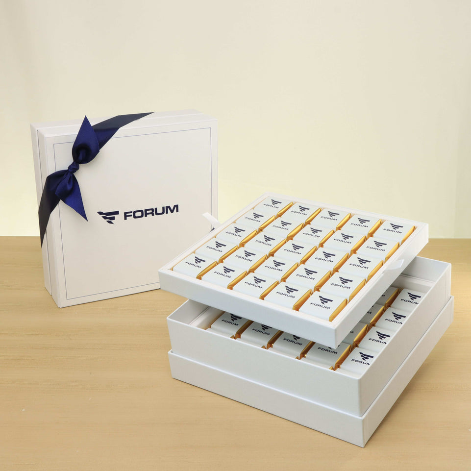 Corporate customized premium chocolate 2-layer hard box