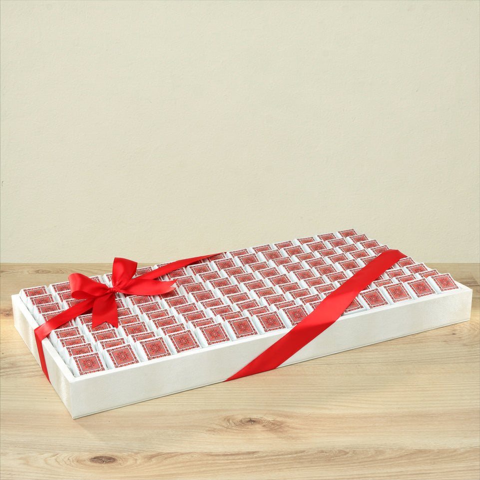 Corporate customized premium chocolate large leather tray