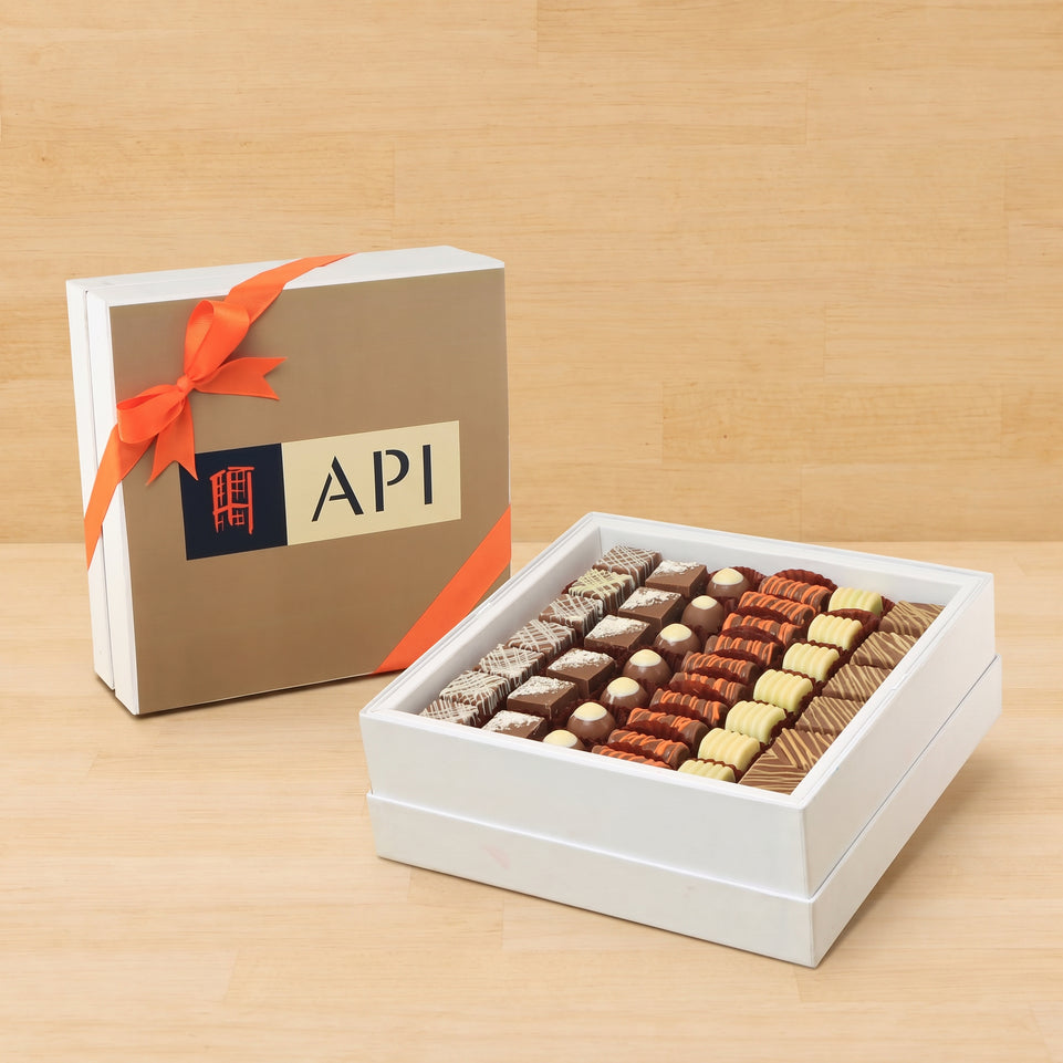 Set of 2 corporate customized premium chocolate hard box