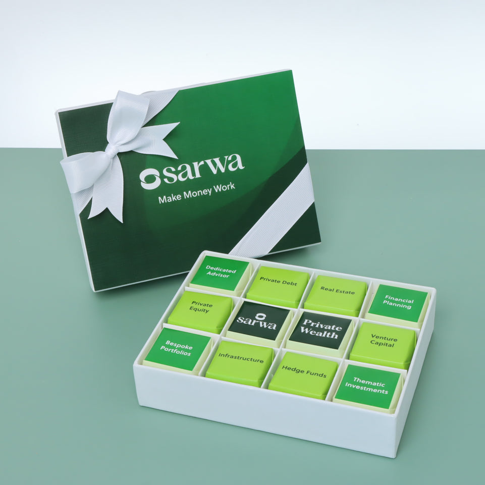 Set of 5 Corporate customized premium chocolate 12P hard box