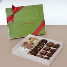 Set of 3 corporate season's greetings designed premium chocolate 20P hard box