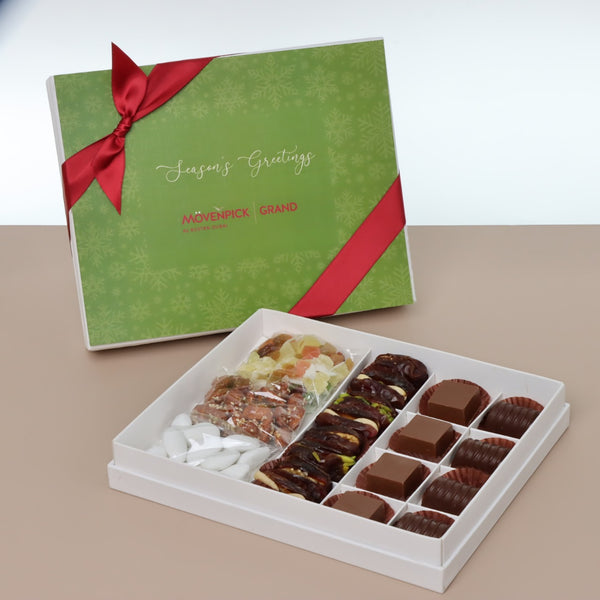 Set of 3 corporate season's greetings designed premium chocolate 20P hard box