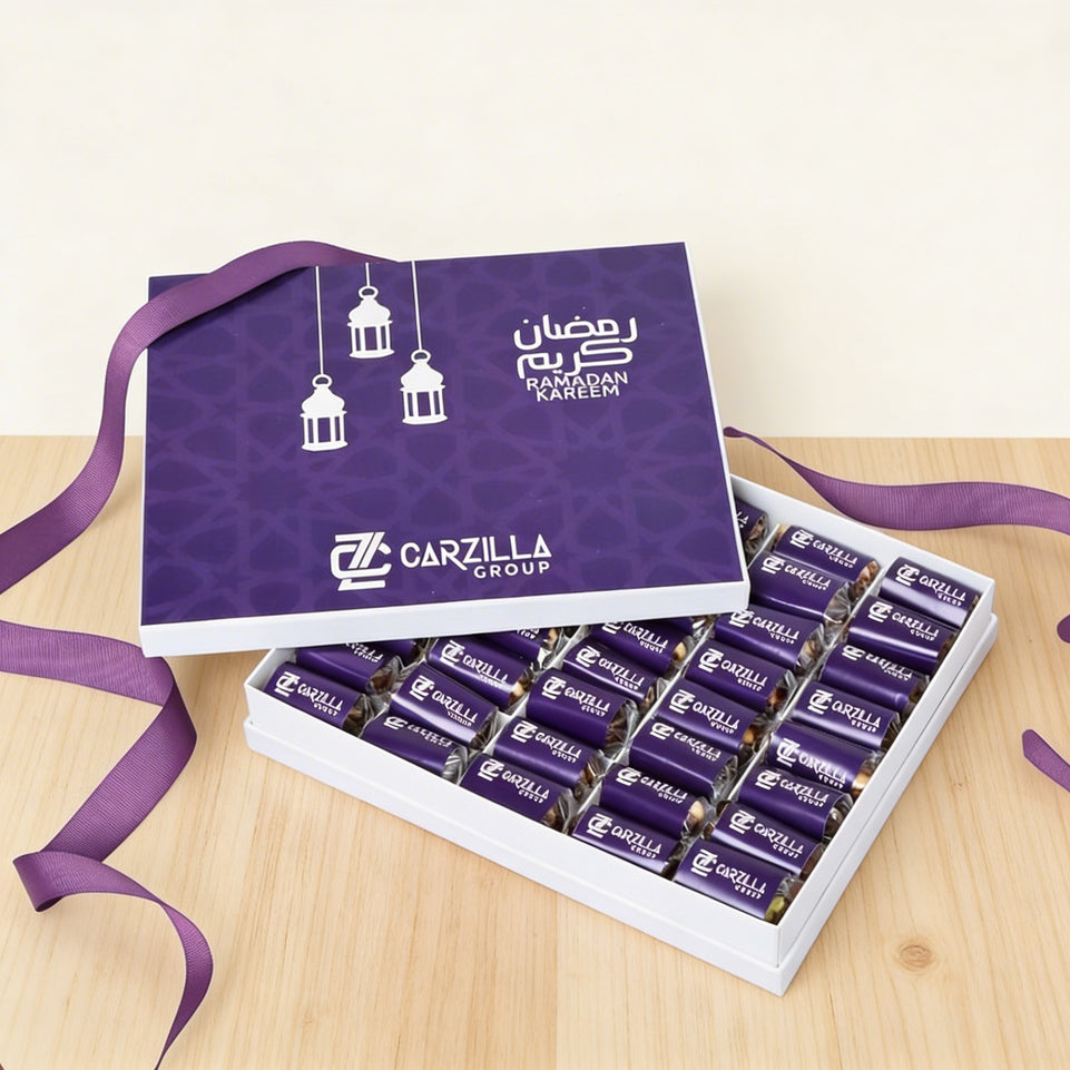 Set of 3 corporate customized premium nut stuffed dates 20P hard box