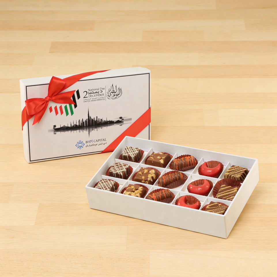 Set of 4 Corporate customized premium chocolate 15P hard box