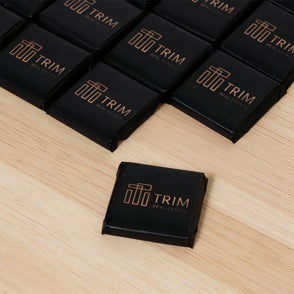 Corporate branded thin loose chocolate