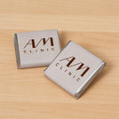 Corporate branded thin loose chocolate