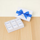 Set of 8 Corporate customized premium chocolate 6piece hard box